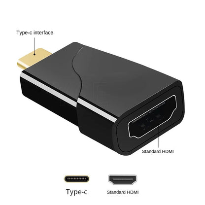 Type-C To HDMI Adapter - Mini 4K HD Converter for Notebooks