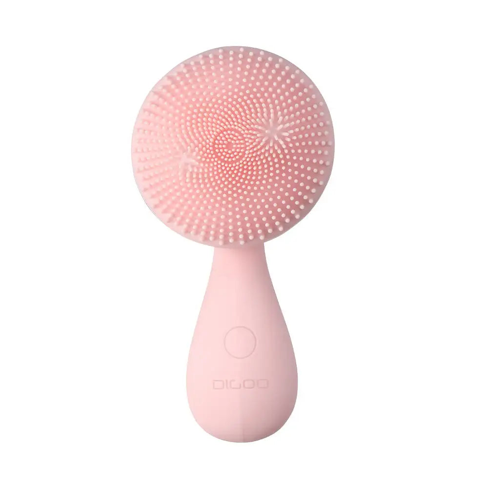 SJ01 Silicone Ultrasonic Facial Brush Cleansing Brush Face Body Cleanser 4 Modes with Rotating Magnetic Beads Skin Rejuvenation