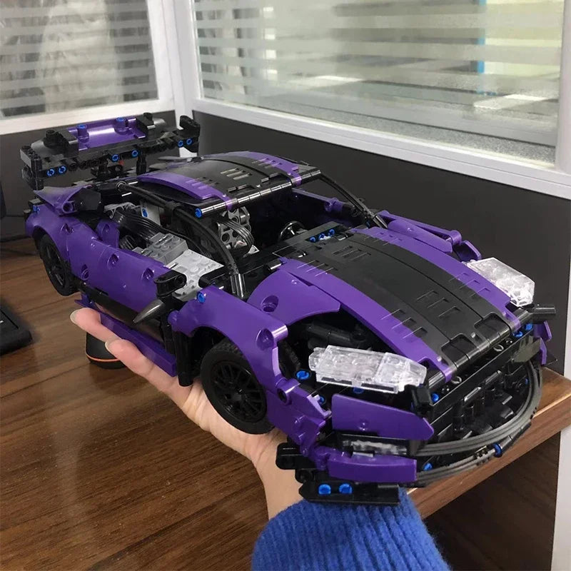 1266PCS Technical MOC Aston Martin GT3 Sports Car Building Blocks High-Tech Racing Vehicle Assemble Bricks Toy Gift for Boy Kids