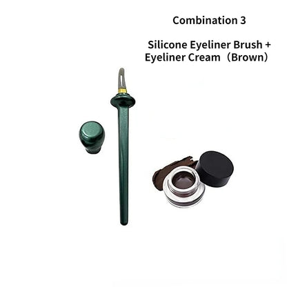 Silicone Eyeliner Guide Tool Hyper Easy No-Skip Eye Makeup Styling Drawing Guide Gel Reusable Eyebrows Eye Shadow Brush Tool