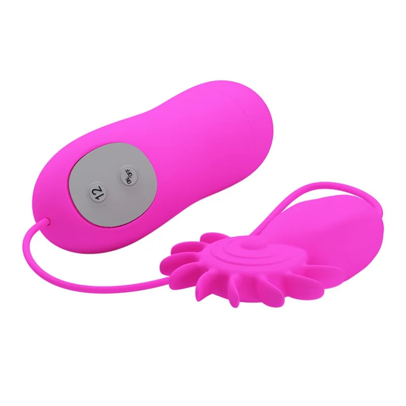 Soft Silicone Vibrating Gear Wheel Tongues Massager Vibrator Clitoral Stimulator Masturbator Sex Toy for Women