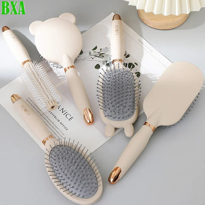 1pc Head Massage Comb Cute Comb Anti Static Exhaust Air Cushion Comb Home Women Long Hair Curling Fluffy Air Bag Comb