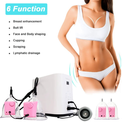 New Vacuum Chest Massager for Breast Enlargement Buttocks Lifts Multifunction Electric Vacuum Pumps Breasts Enlarge Butt Lifting