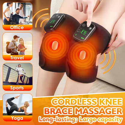 NEW Knee Massager Heating Vibrating Heat Treatment for Knee Shoulder Arthritis Massage Joint Muscle Relax Warm Wrap Knee Support