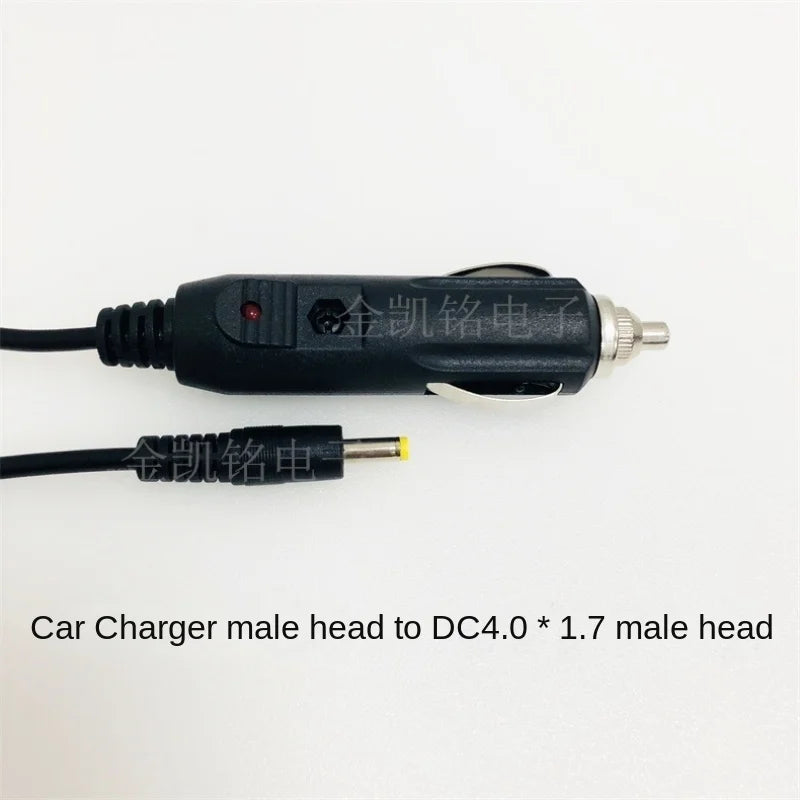 12V 2A Car Power Cable, Copper, Cigarette Lighter To DC 4.0*1.7mm Connector, Tmall Genie, Black, 1.5m