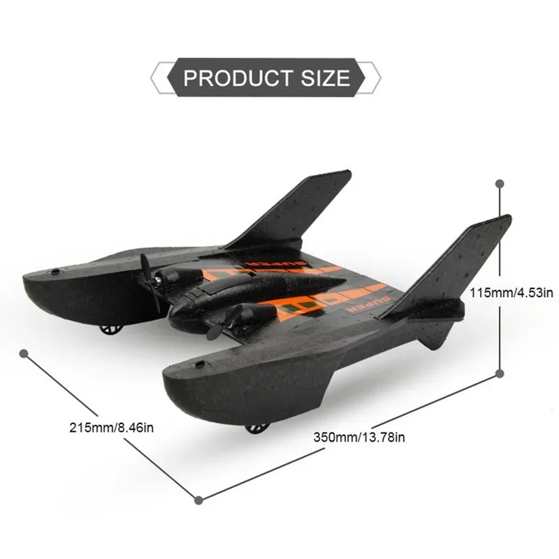 2.4G RC Airplane High Speed Boat FX815 Remote Control Racing Speedboat Toy Gift for Child Boys Plane Glider Fixed Wing Foam