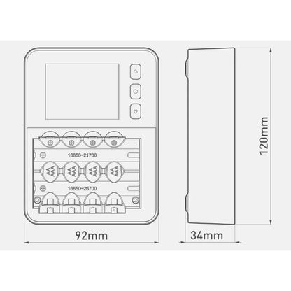 Smart Battery Charger Type-C ISDT C4 EVO QC3.0 Output with IPS Display Screen and Fire Prevention Six Alots Independent Charging