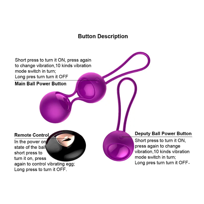 Smart 20 Meter Remote Control Vibrators Kegel Exercise Vaginal Balls Vibrating Egg Adult Masturbator Sex Toys for Women