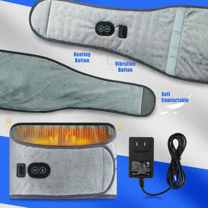 Electric Back Massage Belt Infrared Heating Waist Massager Warm Hot Compress Lumbar Back Support Brace Muscle Relax Health Care