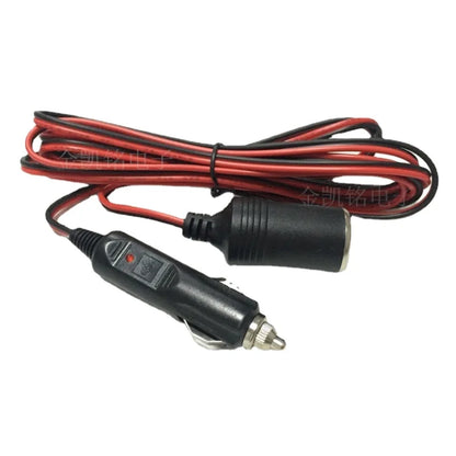 Thick Copper Car Cigarette Lighter Extension Cable - High Power - 12V 24V Universal - Extended Refrigerator Power Line