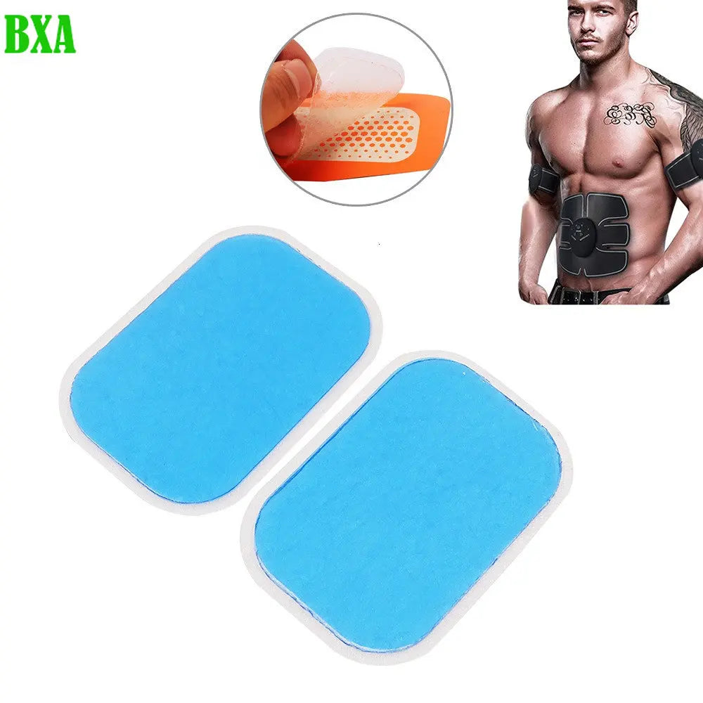 10-50Pcs Abdominal Gel Pads for EMS Trainer Abdominal Gel Stickers Fitness Hydrogel for Abdomen Muscle Stimulator Slim Massager