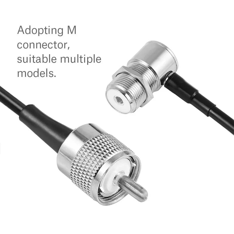 5m Feeder Cable for Mobile Car Radio Antenna Connector Coaxial Cable PL-259 to SO-239 for NAGOYA RB-46 RB-400 Mount Bracket