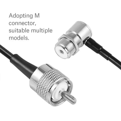 5m Feeder Cable for Mobile Car Radio Antenna Connector Coaxial Cable PL-259 to SO-239 for NAGOYA RB-46 RB-400 Mount Bracket