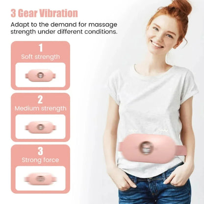 Menstrual Anti cold and warm heart Massage Heat Period Pain Relief Portable  Warming Belt Thermal Massager Stomach Heating Belt