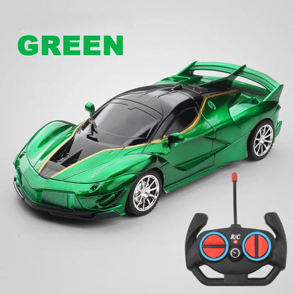 1:18 4DWC RC Car With Led Light  Radio Remote Control Cars Sports Car High-speed Drift Car Boys Toys For Children