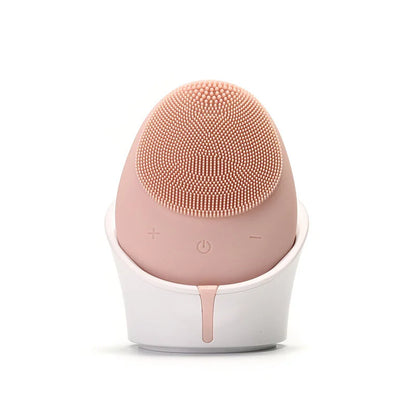 Ultrasonic Silicone Face Cleansing Brush Electric Wireless Charger Waterproof Facial Cleansing Instrument Massage Relaxation