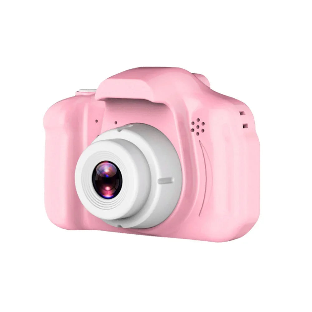 1080P HD Camera Video Toys for Kids 2 Inch Cartoon Cute Outdoor Digital Pink Camera Children SLR Camera Toy Birthday Gift