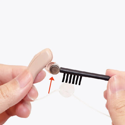 10/100PCS Set Hearing Amplifier Cleaning Brushes with Wax Loop Magnet Hearing Aid Brush for Earbuds Headphone Ear Care Accessory