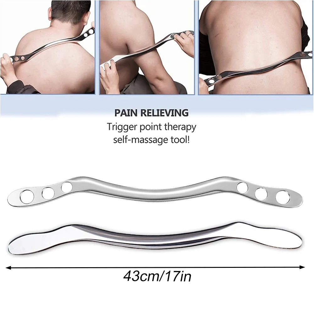 Stainless Steel Scraping Massage Tool - IASTM Tool To Help Relieve Muscle Soreness - Great Soft Tissue Mobilization Tool