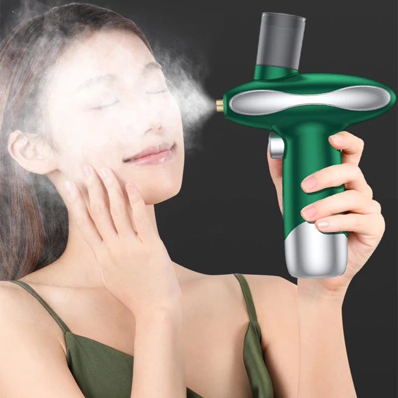 Electric Airbrush Skin Care Facial Hydrator Make Up Skin Moisturizing Nano Mist Sprayer Face Steamer Spray Airbrush Water Oxygen