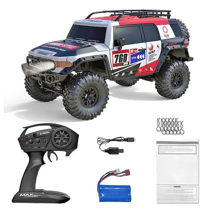 1:10 Rc Cars 2.4g 4WD Remote Control Off-road Truck Led Lights Rtr Model Off-road Monster Truck Children's Toy Gift