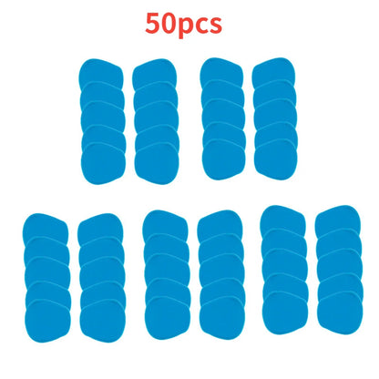 50pcs EMS Neck Massager Gel Pads Trainer Hip Exerciser Replacement Body Massage Patch Muscle Stimulator Sticker Gels Accessories