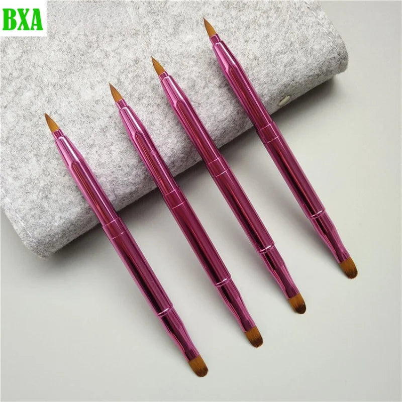 1PCS Retractable Lip Makeup Brush Lipstick Lip Gloss Brush Telescopic Dual Use Lip Eyeshadow Brush Beauty Tools With Protect Cap