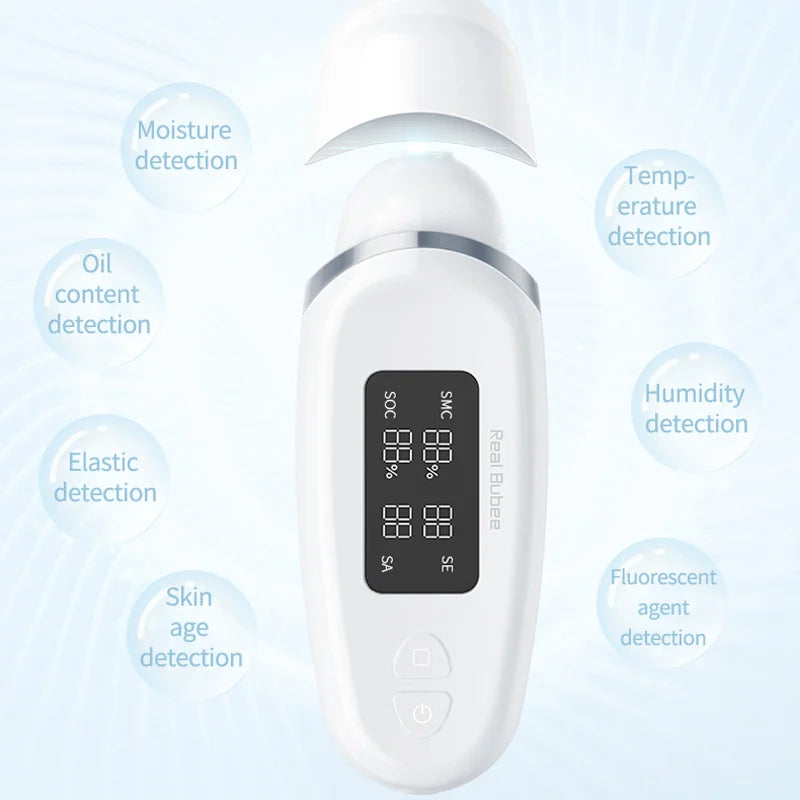 Multi-functional Skin Analyzer Digital Display Skin Moisture Detector Facial Water And Oil Intelligent Detection Pen Spa Monitor