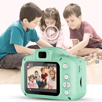 1080P HD Camera Video Toys for Kids 2 Inch Cartoon Cute Outdoor Digital Pink Camera Children SLR Camera Toy Birthday Gift