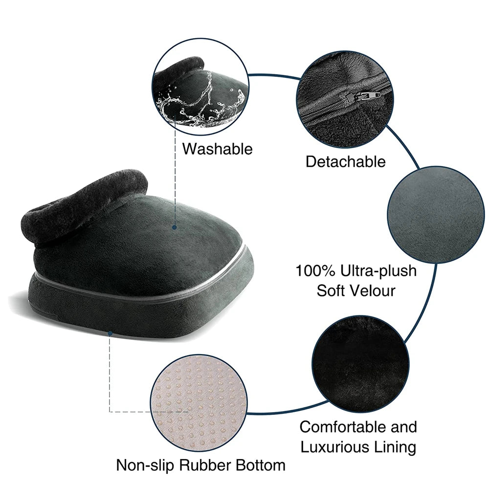 Washable Foot Massager with Hot Deep Kneading Provides Relief To Tired Muscles In A Multi-level Setting for The Home or Office