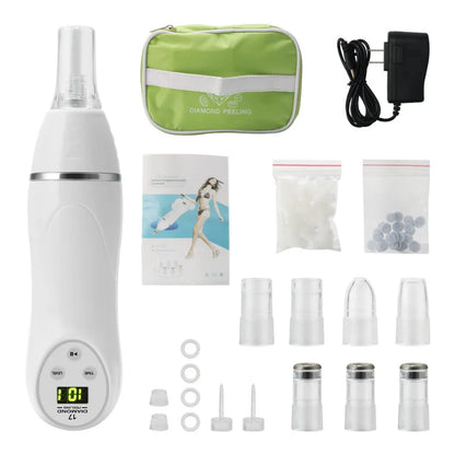 Beauty Digital Diamond Micro-dermabrasion Vacuum Blackhead Cleaner Facial Acne Print Remover Deep Cleansing Pore Skincare