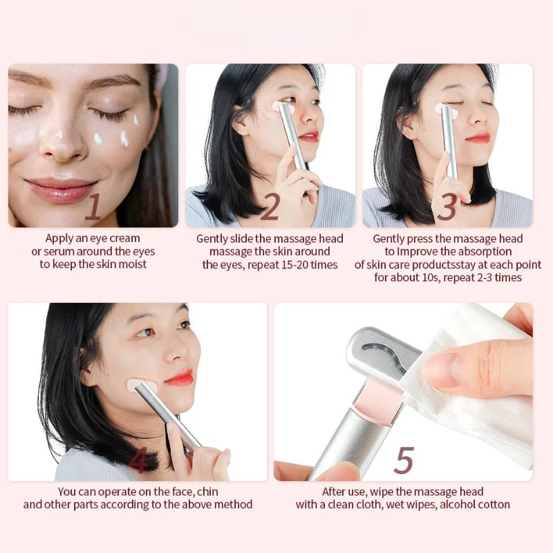 EMS Eye Massager 4 In 1 Infrared Therapy Hot Compress Eye Care To Remove Dark Circles and Bags To Relax Tired Eyes Anti-wrinkle