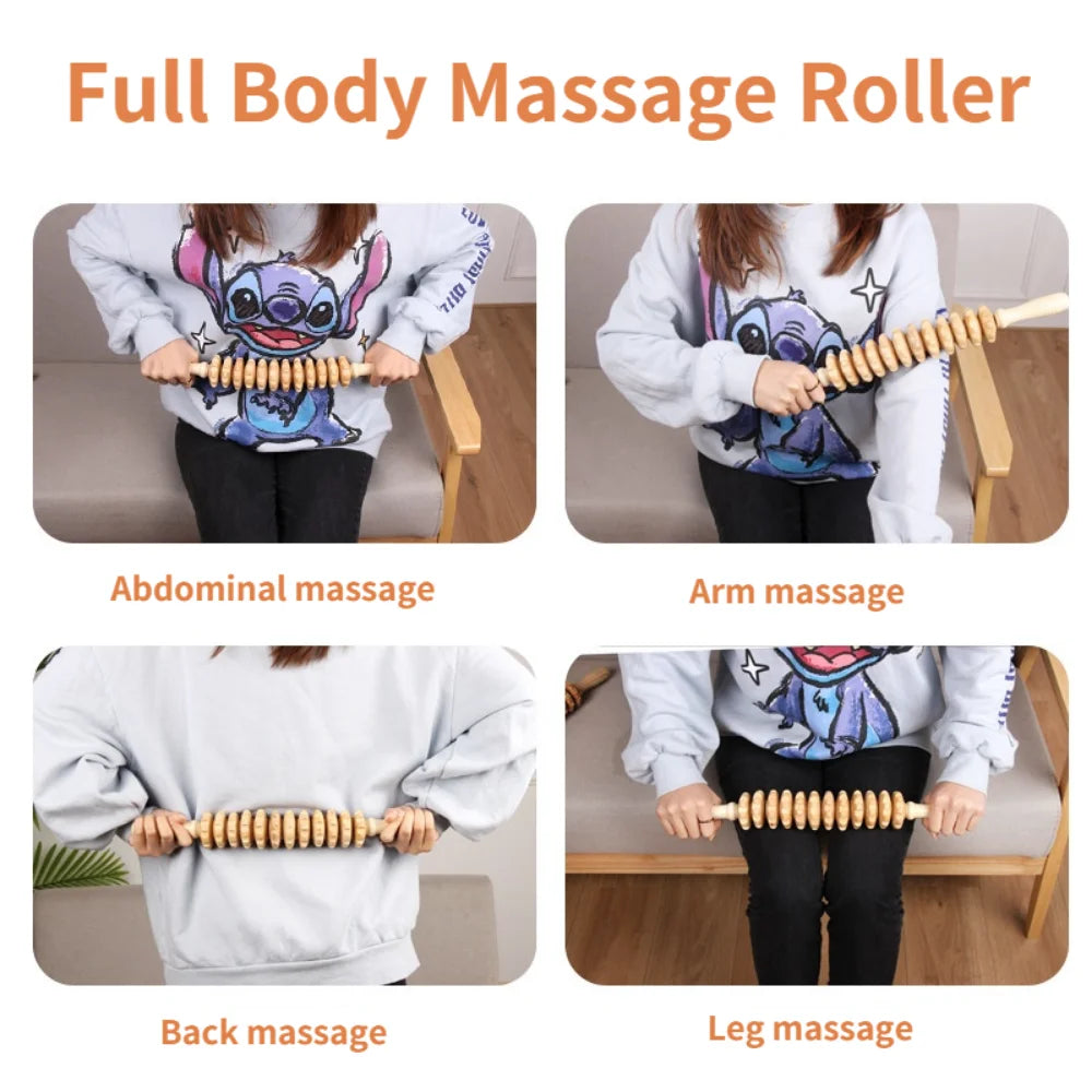 Wood Therapy Roller Massage Tools, Lymphatic Drainage, Colombian Chorea Martensis, Cellulite Trigger Point Manual Muscle Release