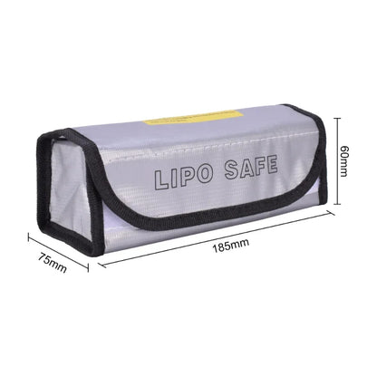 1PCS 185x75x60mm Portable Battery Guard Bag Explosion-proof Bag RC Lipo Battery Safe Bag