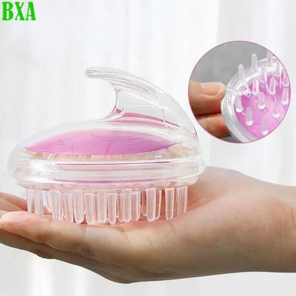 Washing Hair Brush Head Health Massage Comb Washing Hairartifact Bath Comb Adult Baby Shampooer Stop Itch Silicone Brush