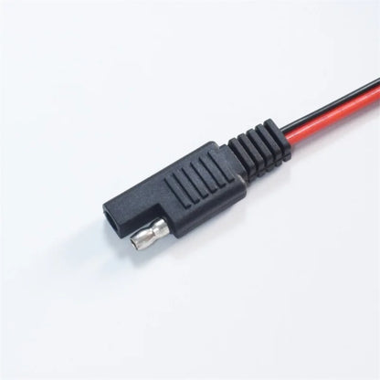 10A Solar Power Connection Cable, 1m, Butterfly-Shaped Pure Copper 0.75mm² Crocodile Clip To SAE Plug, Photovoltaic Solar Energy