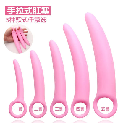 1pc Silicone Crescent Anal Plug Female Butt Plug Dildo Anal Stimulation G-Spot Masturbation Adult Sex Toys for Women Men