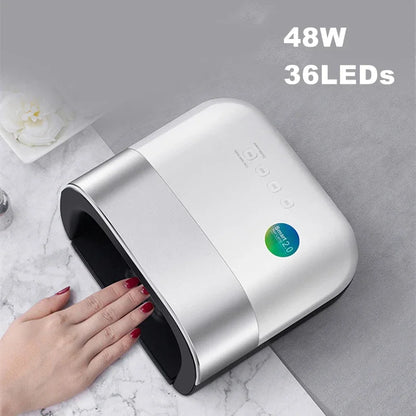 SUN3 Nail Dryer Smart 2.0 48W UV LED Lamp Nail with Smart Timer Memory Invisible Digital Timer Display Nail Drying Machine