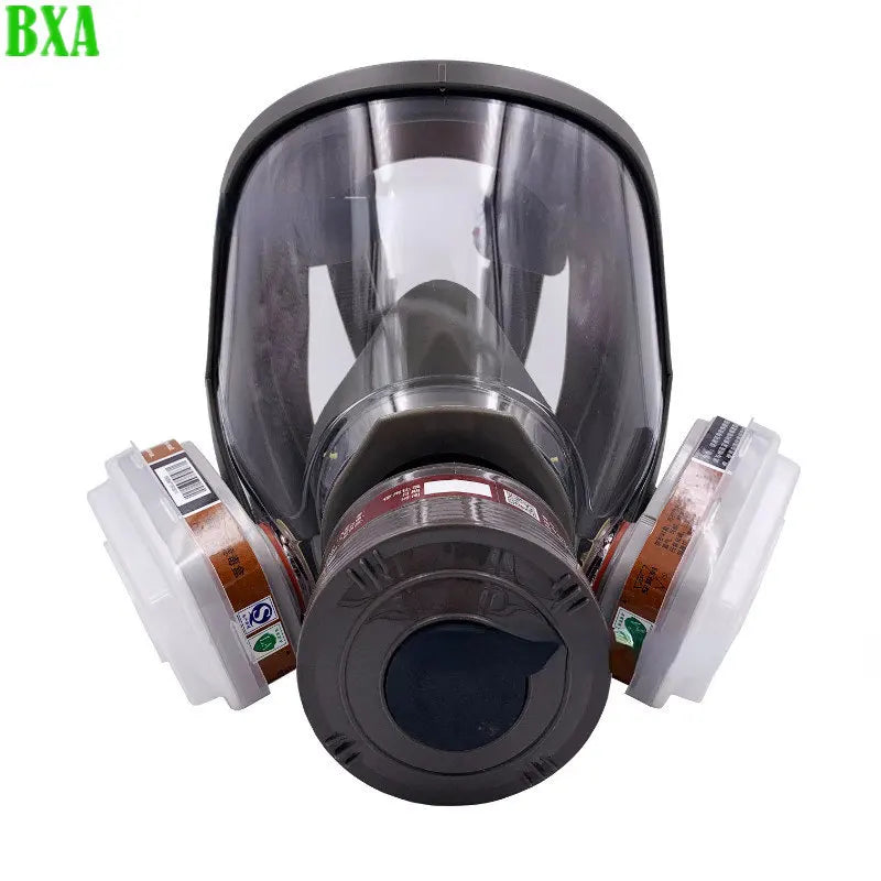 Protective Scratch Resistant Industrial Painting Spray Protection Respirator Full Face Gas Mask Safety Dust Filter Replaceable