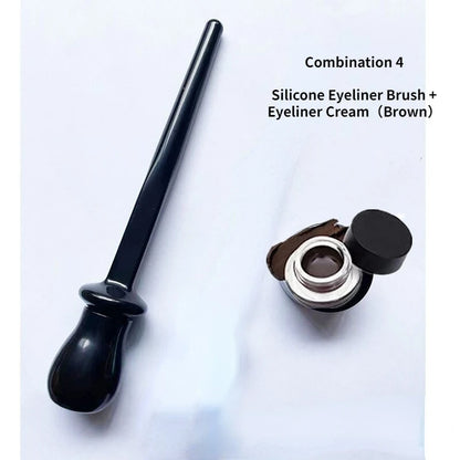 Silicone Eyeliner Guide Tool Hyper Easy No-Skip Eye Makeup Styling Drawing Guide Gel Reusable Eyebrows Eye Shadow Brush Tool