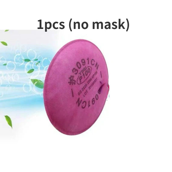 Protective Gas Mask Painting Spraying Organic Vapor Field Spherical Respirator Silicone Chemcial Safety Proof Dust Facepiece