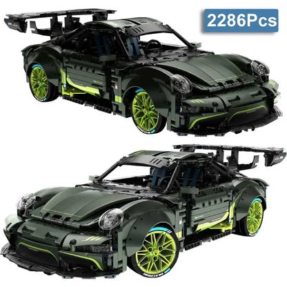 2286Pcs MOC Super Racing Car Model Building Blocks City Static Supercar Speed Sport Vehicle Bricks Toys for Kids Adult Gift