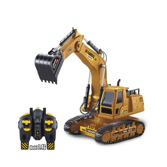 1/18 RC Truck RC Trolley 10 Channels 2.4G Remote Control Excavator Large Wireless Electric Excavator Model Children's Toy