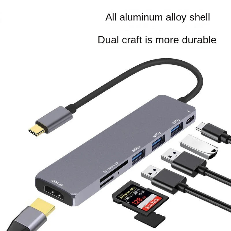 7-in-1 USB-C Hub - USB-C To HDMI and More - Multi-Function Docking Station