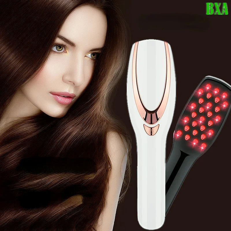 1PCS Hair Growth 3-Modes Vibration Head Scalp Massager NEW Electric Wireless Infrared Ray Massage Comb Anti Hair Loss Care