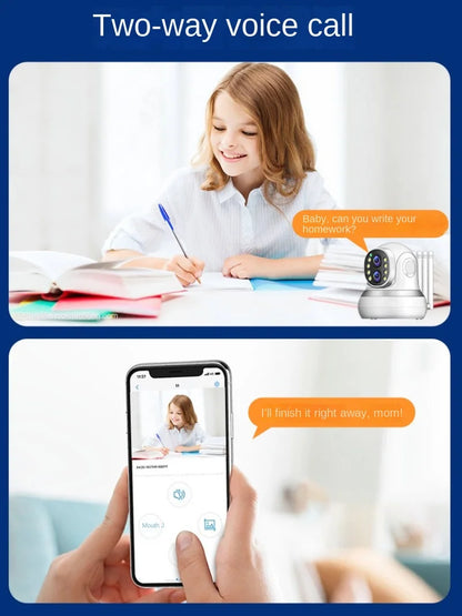 Wireless Wif HD 5G Dual-frequency Network Monitoring Camera Mobile Automatic Tracking Mobile Phone Remote Monitor