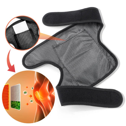 Black Infrared Electric Heating Knee Massager Joint Therapy Hot Compress Elbow Knee Pads Relax Vibration Massage Apparatus