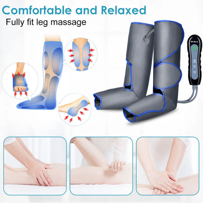 Muscle Relaxation Lymphatic Drainage Device New Electric Foot Air Pressure Leg Massager Promotes Blood Circulation Body Massager