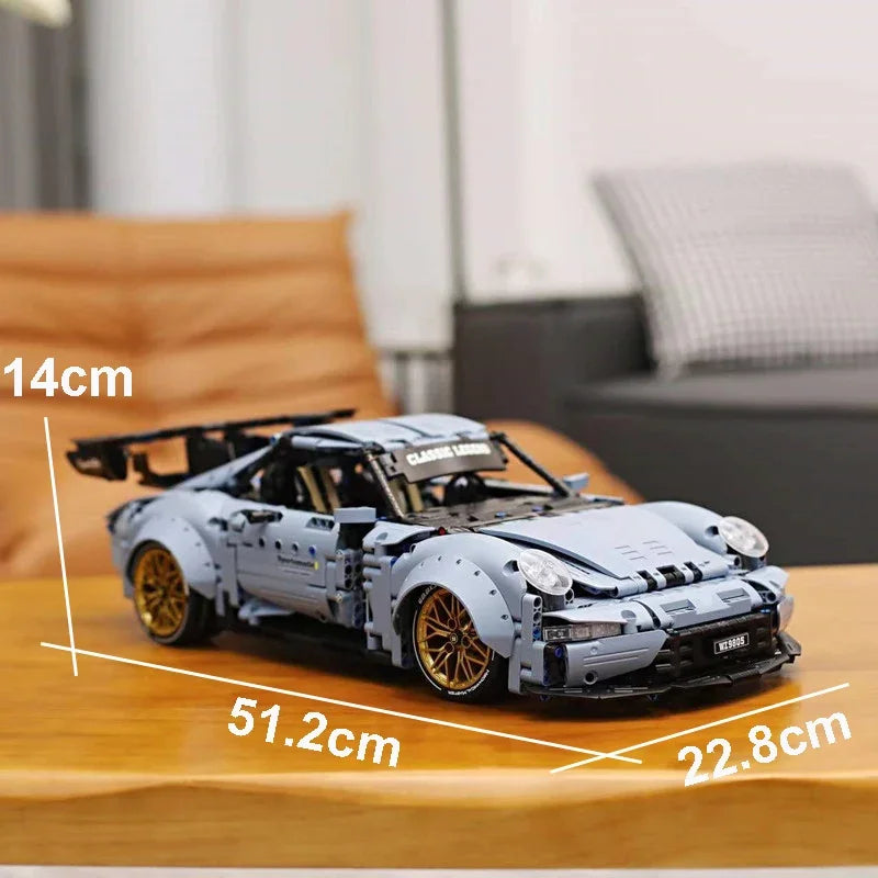 2258Pcs MOC Classic Super Racing Sport Car Model Building Blocks Static Speed RSR Vehicle Supercar Bricks Toys Adult Gifts