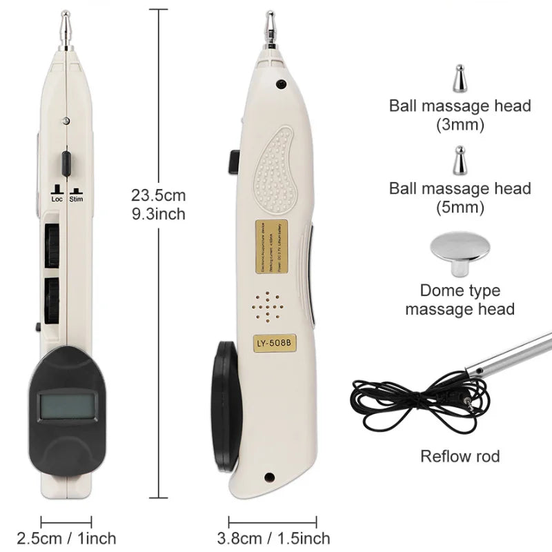 TENS Electronic Acupuncture Pen Massager Digital Display Point Detector Pain Therapy Acupuncture Meridian Pen Muscle Stimulator